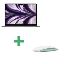 MacBook Air 13 2022 Apple M2 3,5 Ghz 8 Go 512 Go SSD Gris Sidéral reconditionné - Souris Apple Magic Mouse Verte incluse
