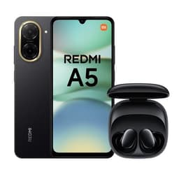 Pack Smartphone Xiaomi Redmi A5 6,88" Double nano SIM 128 Go Midnight Black + Ecouteurs Redmi Buds 6 Play