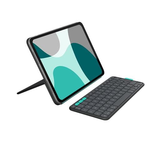 Flip folio étui clavier et clavier sans fil Bluetooth Logitech pour iPad Pro 11" (M4 et M5) et iPad Air 11" (M2 et M3) 5ème génération 2024 Graphite