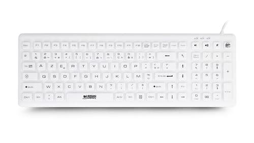 Clavier antibactérien filaire USB Urban Factory Blanc
