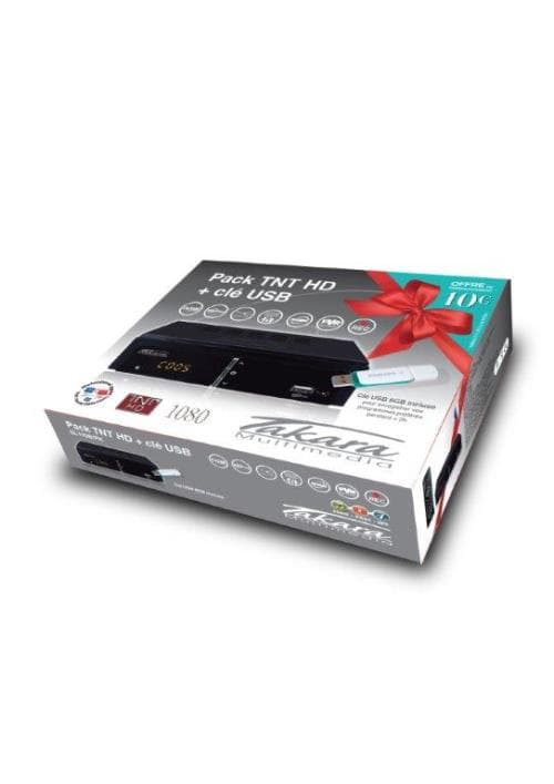 Pack Takara Adaptateur TNT HD + Clé USB 8 Go