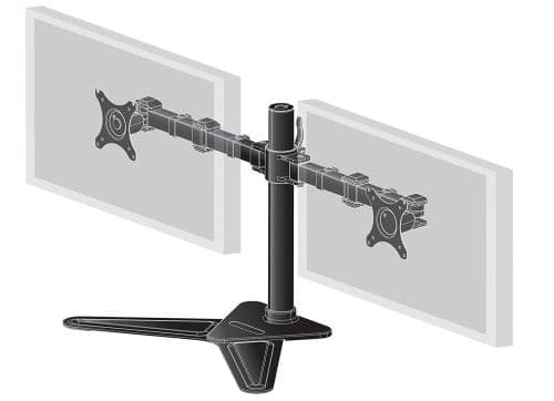 iiyama DS1002D-B1 30" Noir support d'écran plat pour bureau - Supports d'écrans plats pour bureau (10 kg, 25,4 cm (10"), 76,2 cm (30"), 100 x 100 mm, Réglage de la hauteur, Noir)