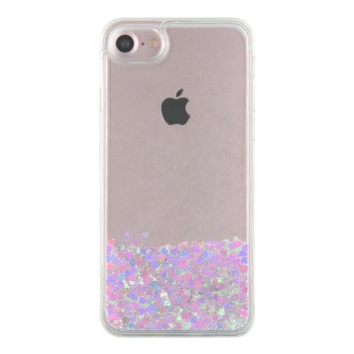 Coque BigBen en Gel Brillant Paillettes Roses pour iPhone 7
