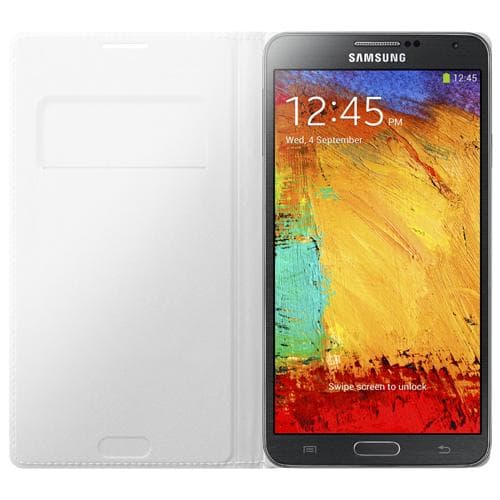 Etui Rabat Samsung pour Galaxy Note 3 (N9005), Blanc