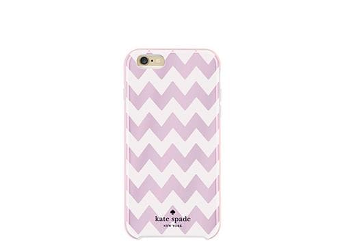 Coque Katespade New York Chevron Rose et Crème pour iPhone 6 et 6s