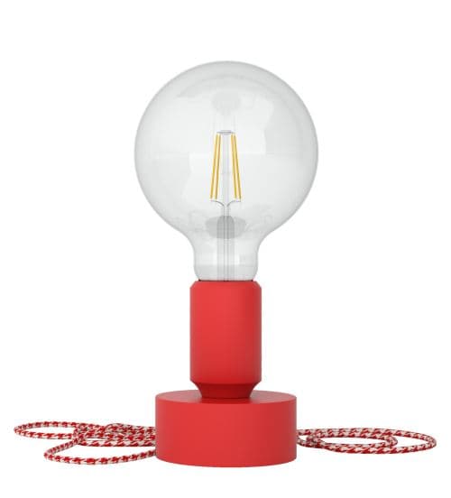 Tavolotto Filotto Ampoule Claire Cable 3 Rouge