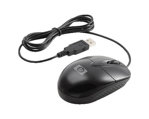 HP Optical USB Travel Mouse - Souris - optique - 3 boutons - filaire - USB