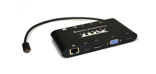 Station d'accueil Port Designs Connect travel USB Type C 1x4K ++ Noir