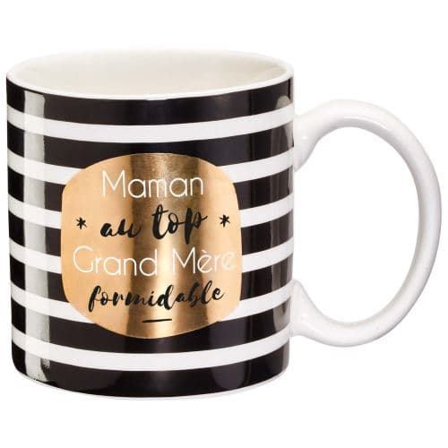Mug Draeger Black and Gold Maman Au Top