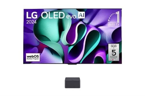 TV OLED Evo LG OLED65M4 164 cm 4K UHD Gris argenté