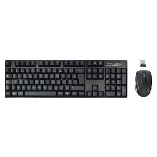 Clavier Accsup CS05 FR V2 Azerty Noir