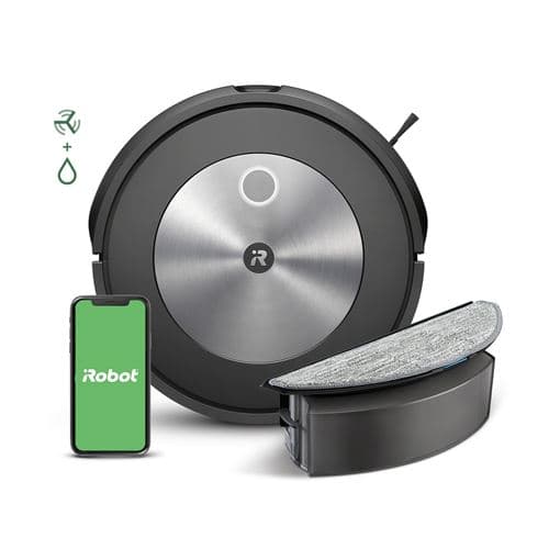 Aspirateur robot et laveur 2-en-1 iRobot Roomba Combo j5 Noir