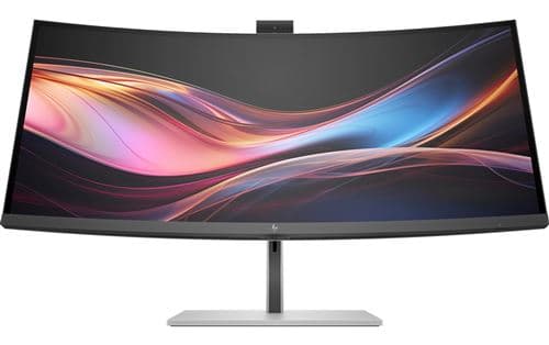 HP 734pm - Series 7 Pro - écran LED - incurvé - 34" - 3440 x 1440 WQHD @ 120 Hz - IPS Black - 400 cd/m² - 2000:1 - DisplayHDR 400 - 5 ms - Thunderbolt 4, HDMI, DisplayPort, USB-C - haut-parleurs - noir, argent - Smart Buy