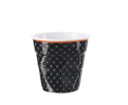 Gobelet 8 cl Revol Froissés Espresso Livia, Noir