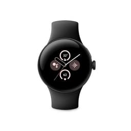 Montre connectée Google Pixel Watch 2 Boîtier en aluminium Noir Mat Bracelet sport Noir Volcanique Wifi