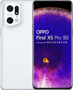 OPPO Find X5 Pro - 5G smartphone - double SIM - RAM 12 Go / 256 Go - écran OEL - 6.7" - 3216 x 1440 pixels (120 Hz) - 3 x caméras arrière 50 MP, 50 MP, 13 MP - front camera 32 MP - blanc céramique