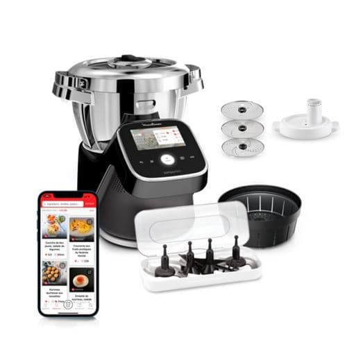 Robot cuiseur Moulinex I-Companion Touch Pro XL HF93D810 1550 W Noir