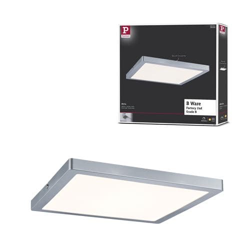 Panneau LED Produits de deuxième choix Atria  carré 300x300mm  16,5W 1450lm 2700K Chrome mat gradable Reconditionné