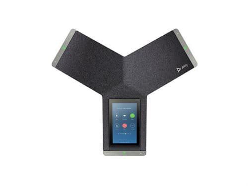 HP Poly Trio C60 NR - Téléphone VoIP de conférence - avec Interface Bluetooth avec ID d'appelant/appel en instance - IEEE 802.11a/b/g/n (Wi-Fi) / Bluetooth 4.2 - à 5 voies capacité d'appel - SIP, SRTP, SDP - 3 lignes - noir