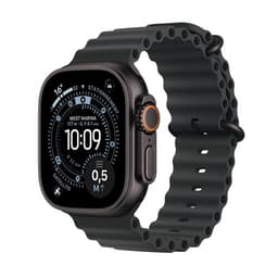 Apple Watch Ultra 3 GPS + Cellular 49mm Boitier en Titane Noir avec Bracelet Océan noir