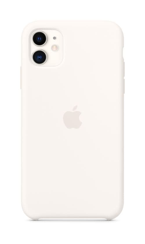 Coque en silicone pour iPhone 11 Blanc