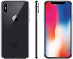 Apple iPhone X - 4G smartphone 256 Go - écran OEL - 5.8" - 2436 x 1125 pixels - 2x caméras arrière 12 MP, 12 MP - 2x front cameras 7 MP - gris