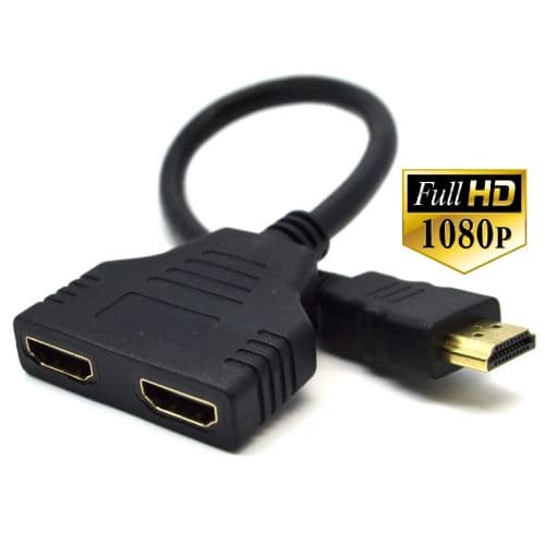 VSHOP® 2 Port HDMI Switch, Full HD 1080P HDMI Commutateur Distributeur 2 à 1 Flexible 2 x Entrées 1 x Sortie Dolby True HD Audio pour TV HD, PS3, Xbox One, Xbox 360, Lecteur Blu-Ray, DVD etc