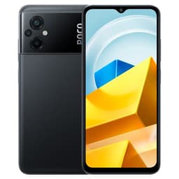 Xiaomi POCO M5 - 4G smartphone - double SIM - RAM 4 Go / Mémoire interne 128 Go - microSD slot - 6.58" - 2408 x 1080 pixels (90 Hz) - 3 x caméras arrière 50 MP, 2 MP, 2 MP - front camera 5 MP - noir