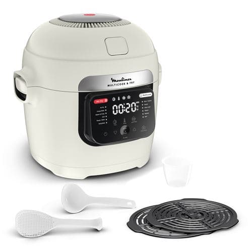 Mijoteur Moulinex Multicuiseur et air fryer Multicook & Fry MZ7311 1200 W Bla