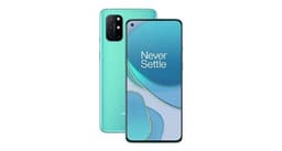 OnePlus 8T - 5G smartphone - double SIM - RAM 8 Go / Mémoire interne 128 Go - écran OEL - 6.55" - 2400 x 1080 pixels (120 Hz) - 4x caméras arrière 48 MP, 16 MP, 5 MP, 2 MP - front camera 16 MP - vert aigue-marine