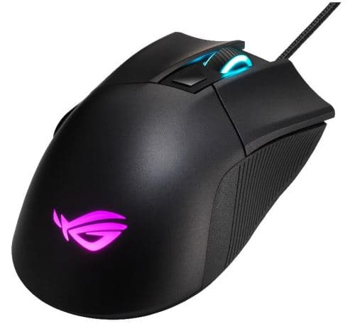 ASUS ROG Gladius II Core - Souris - pour droitiers - optique - filaire - USB - noir - pour 15; ROG Strix G15; ROG Zephyrus Duo 15; ROG Zephyrus G14; TUF505; ZenBook 13; 14
