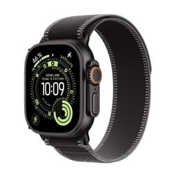 Apple Watch Ultra 3 GPS + Cellular 49mm Boitier en Titane Noir avec Boucle Trail noir/charbon S/M