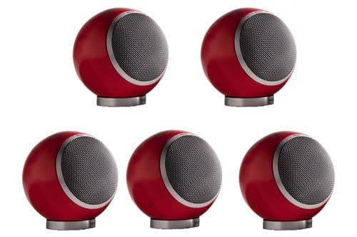 Pack de 5 enceintes Elipson Planet M 5.0 Rouge