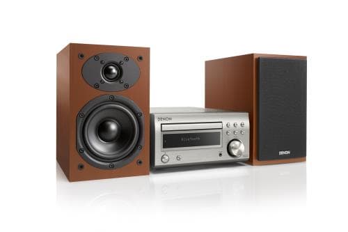 Micro Chaîne Denon D-M41 DAB Bluetooth Argent et Bois