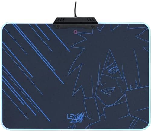 Tapis de souris Lexip x Tsume Naruto Shippuden Madara Destruction Noir et bleu