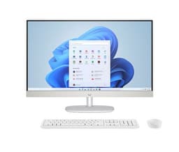 PC tout-en-un HP 27-cr0067nf 27" AMD Ryzen™ 7 16 Go RAM 512 Go SSD Blanc coquillage
