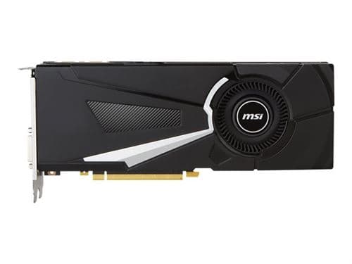 MSI GTX 1080 AERO 8G OC - Carte graphique - GF GTX 1080 - 8 Go GDDR5X - PCIe 3.0 x16 - DVI, HDMI, 3 x DisplayPort