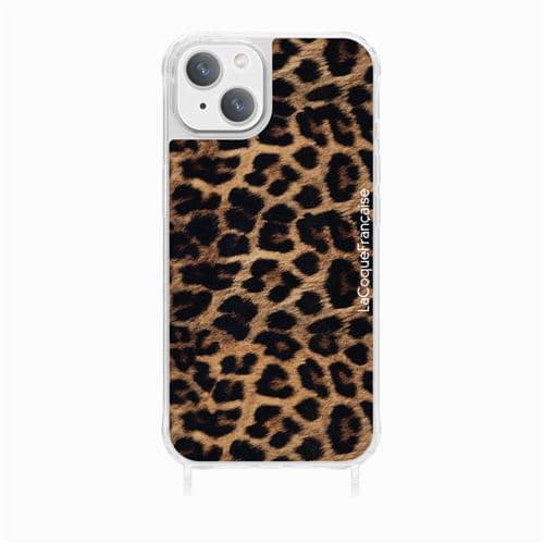 Coque imprimée magsafe La Coque Francaise Léopard brun avec anneau pour iPhone 13