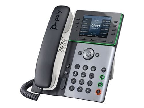 HP Poly Edge E300 - Téléphone VoIP avec ID d'appelant/appel en instance - (conférence) à trois capacité d'appel - SIP, SDP