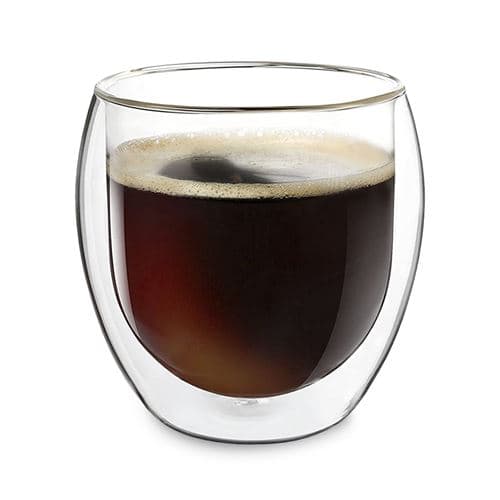 Verre à double paroi - Feelino by Klarstein DUOS Jumbo - Set de 4 - Pour expresso & thé - 310 ml