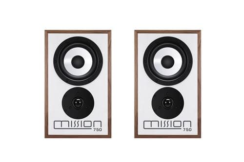 Enceinte bibliothèque Mission 750 Noyer vendues par paire