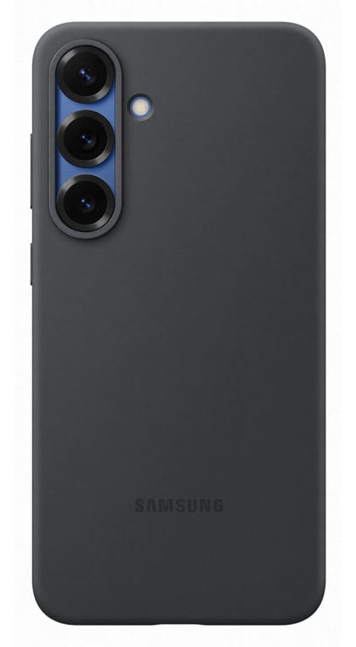 Coque en silicone pour Samsung Galaxy S25+ Noir