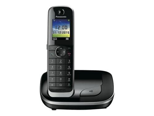 Panasonic KX-TGJ310GB - Téléphone sans fil avec ID d'appelant - DECT - noir