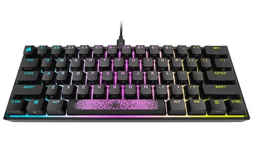 Clavier gaming mécanique filaire Corsair K65 RVB Mini Noir