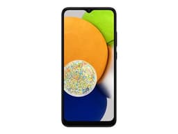 Samsung Galaxy A03 - 4G smartphone - double SIM - RAM 4 Go / Mémoire interne 64 Go - microSD slot - Écran LCD - 6.5" - 1600 x 720 pixels - 2x caméras arrière 48 MP, 2 MP - front camera 5 MP - noir