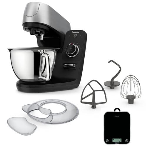 Robot pâtissier Moulinex Coach YY5172FG 1200 W Noir et Silver