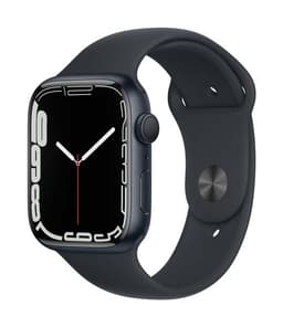 Apple Watch Series 7 GPS, boîtier Aluminium Minuit 45mm avec Bracelet Sport Minuit