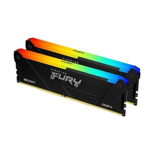 Barrette mémoire RAM Kingston FURY Beast RGB 32 Go (Kit de 2 x 16 Go) DDR4 3600 MHz CL18