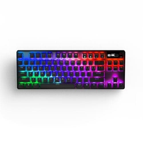 Clavier Gaming mécanique sans fil RGB SteelSeries Apex Pro TKL Wireless Noir AZERTY