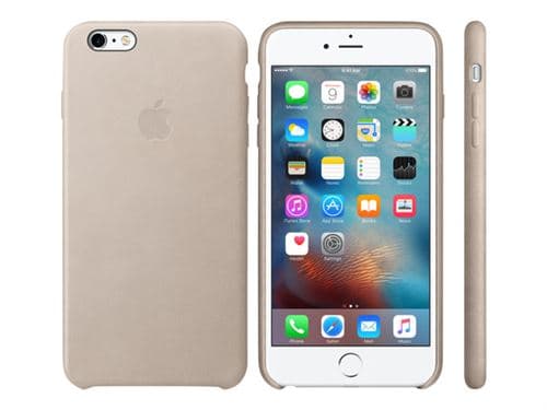 Coque Apple pour iPhone 6s Plus en cuir Gris-rose